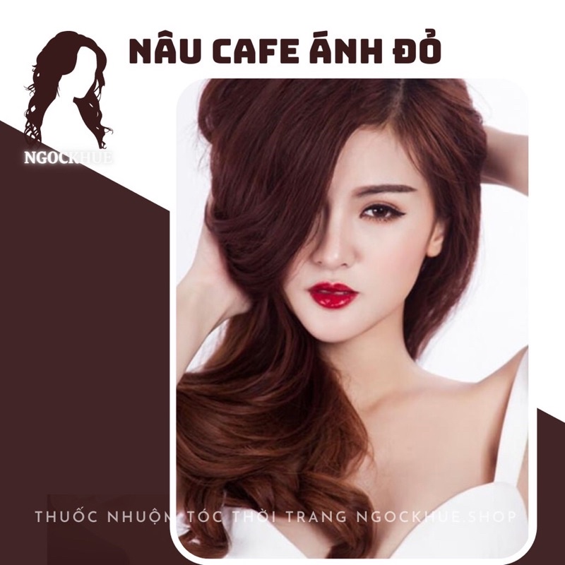 thuốc nhuộm tóc nâu đỏ + tặng kèm trợ dưỡng - Ngọc Khuê Shop - Xanh Liga