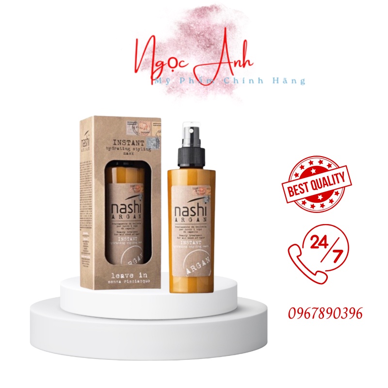 Xịt dưỡng - xả khô Nashi Argan khiến tóc bạn bừng sáng như chưa từng khô rối 150ml