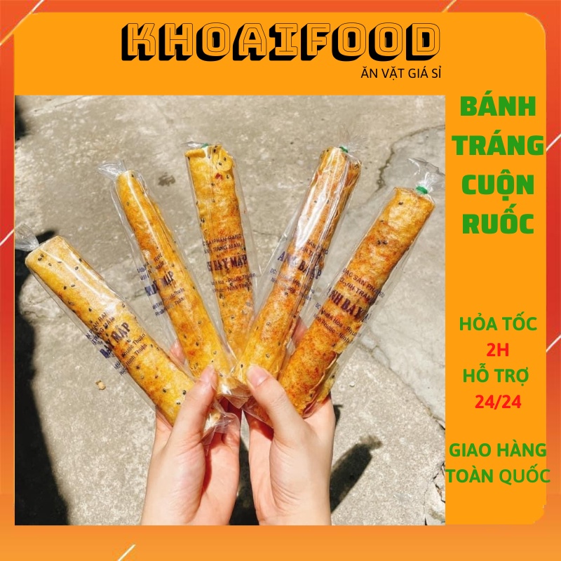 Bánh tráng cuộn mắm ruốc anh Bảy Mập đặc sản Phan Rang (set 10 chiếc)