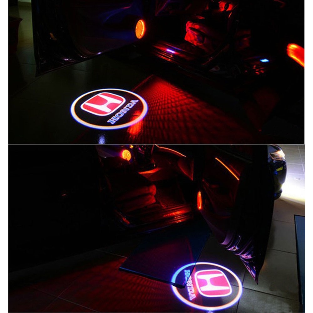 Bộ 2 Đèn Led Logo Gắn Cửa Xe Hơi Honda Accord 2003-2013 Crosstour 2010-2013 Chất Lượng Cao