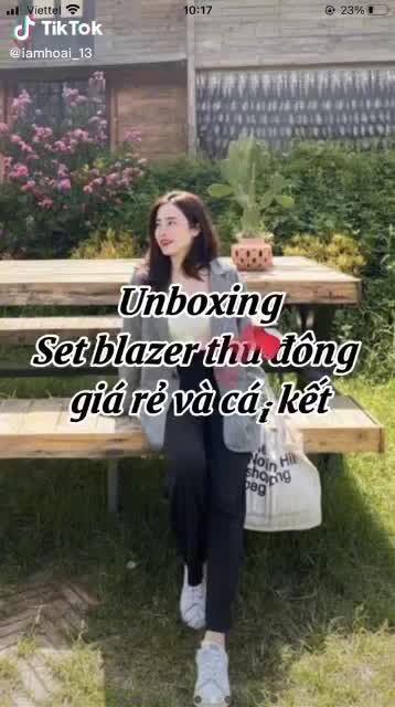 ÁO BLAZER DẠ KẺ 2 LỚP, ÁO KHOÁC BLAZER NỮ DÀI TAY PHONG CÁCH HÀN QUỐC CÓ SIZE | BigBuy360 - bigbuy360.vn