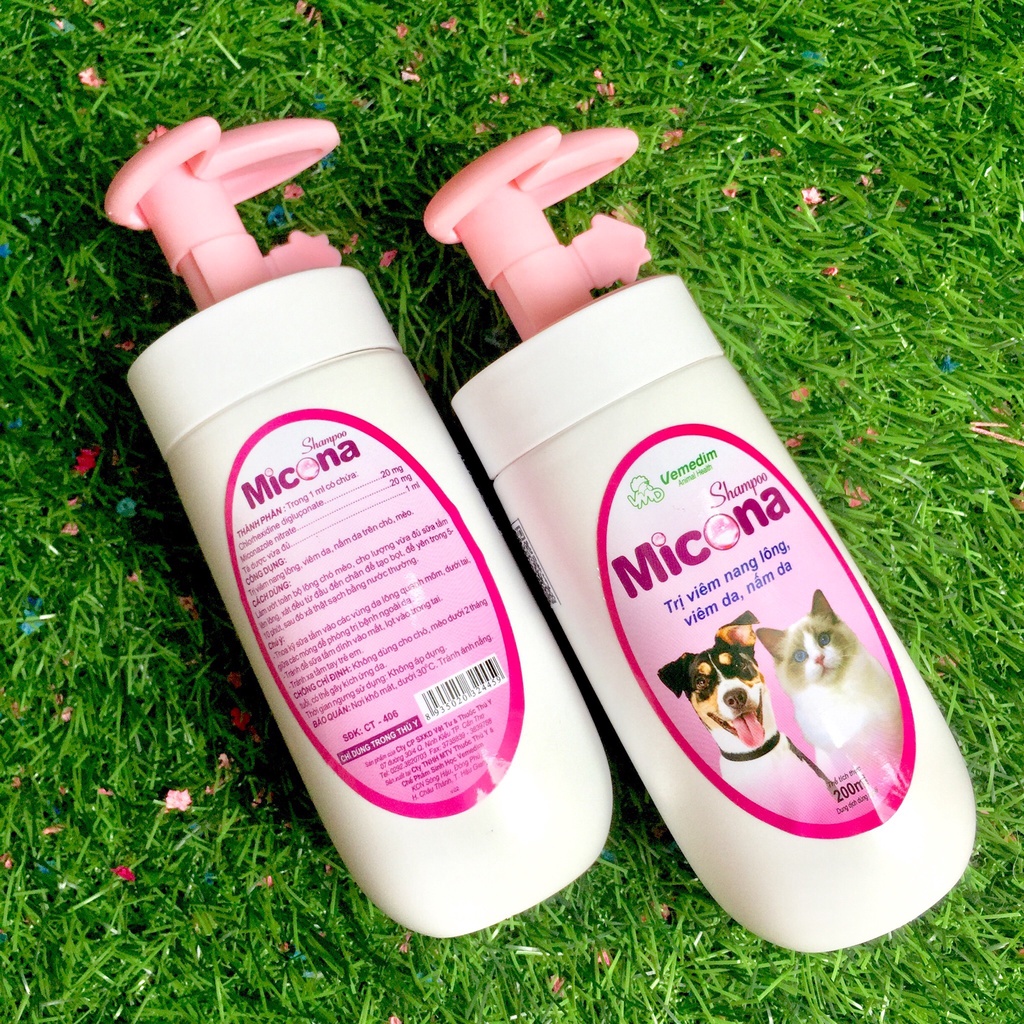 Sữa tắm cho chó mèo Trị Nấm Viêm Da Keto Chlorhex Lọ 100ml