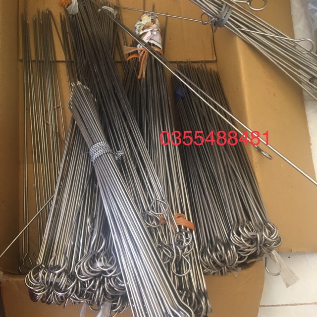 Xiên nướng inox phi 4 dài 50cm | BigBuy360 - bigbuy360.vn