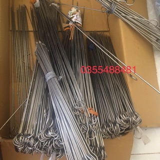 Xiên nướng inox phi 4 dài 60 cm