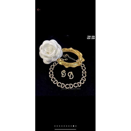 Sét vòng cổ cd , dây chuyền xinh cao cấp , phụ kiện trang sức, Hari korea accessories