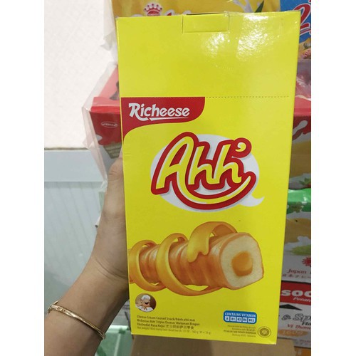 Bánh xốp phô mai Richeese Ahh 150g ( 10 gói)