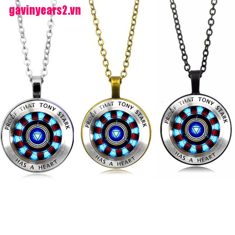Vòng cổ Mặt Hình Iron Man Và Trái Tim