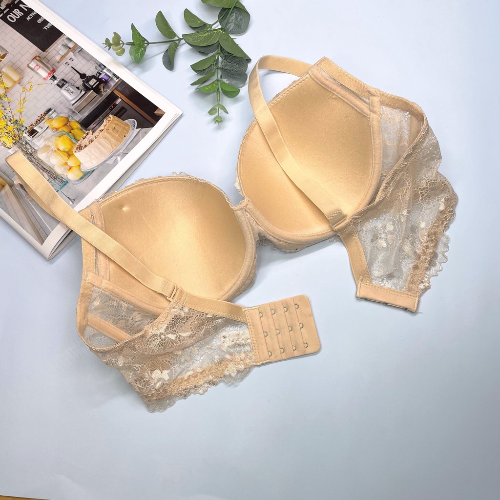 Áo lót nữ có gọng , áo ngực ren đệm mỏng bigsize 2452 không gian eva KGE
