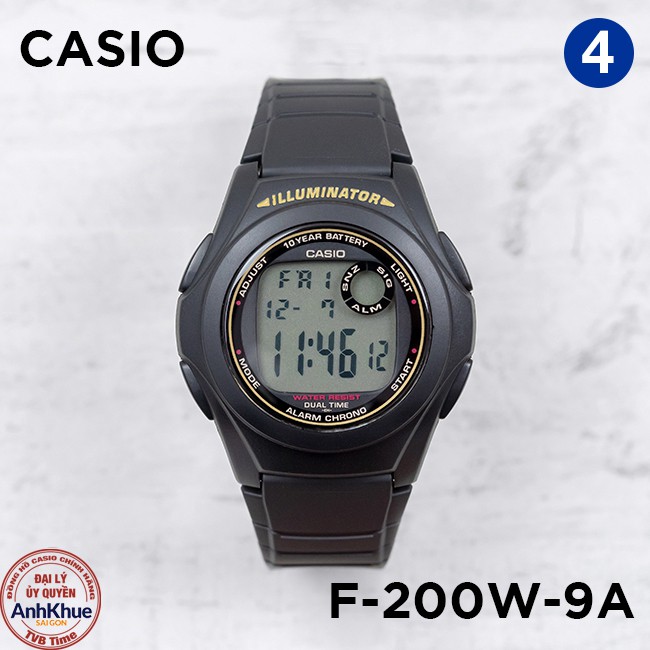 Đồng hồ nam dây nhựa Casio Standard chính hãng Anh Khuê F-200 & F-201 Series | BigBuy360 - bigbuy360.vn