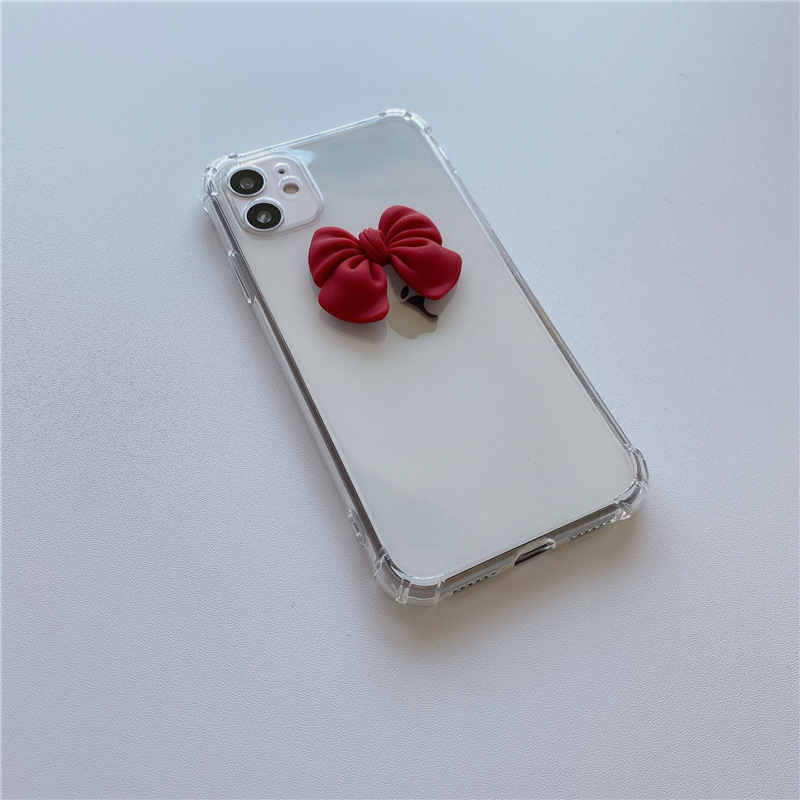 Ốp Điện Thoại Đính Nơ Xinh Xắn Cho Iphone 11 12 Pro Max Xs Xr Mini 78plus | BigBuy360 - bigbuy360.vn
