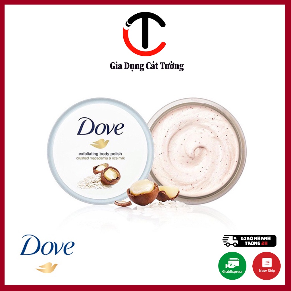 Tẩy Da Chết Dove Exfoliating Body Polis Hàng Chính Hãng