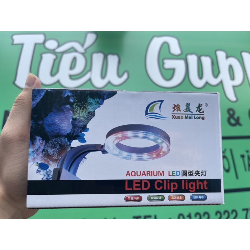 Đèn Led Tròn XuanMeiLong 3w kiểu dáng đẹp, thích hợp cho hồ thuỷ sinh và hồ cá nhỏ