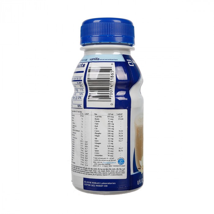Thùng 24 chai Sữa Ensure nước Original Vani 237ml