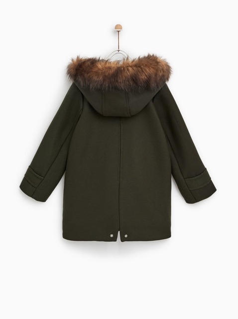 [Hàng mới về] Áo khoác Zara Fuzzy Duffle Coat săn sales