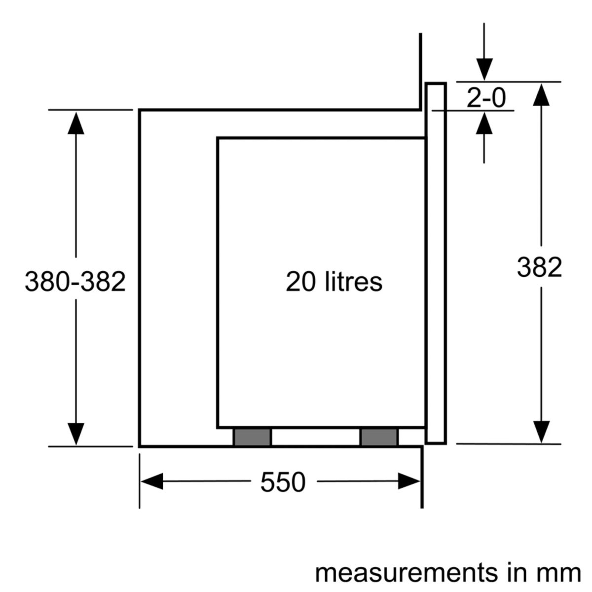 Lò Vi Sóng Bosch BFL523MS0B , Dung Tích 20 Lít, Nhiều Tính Năng Hiện Đại