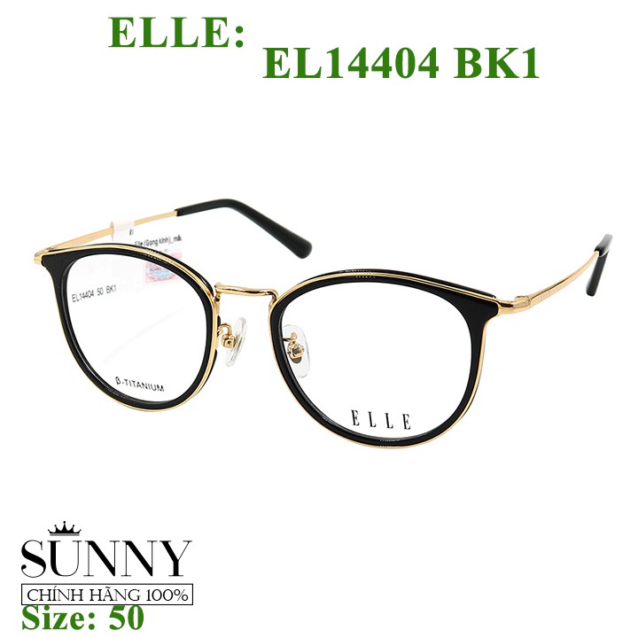 Gọng kính thời trang Elle EL14404 nhiều màu chính hãng, bảo hành toàn quốc