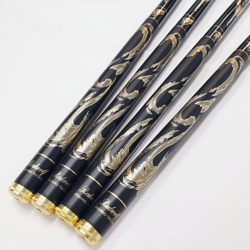 Cần câu đơn, câu đài, câu tay tiểu ngư vương 5H và 8H tặng ngọn, phao, trục - Mika fishing