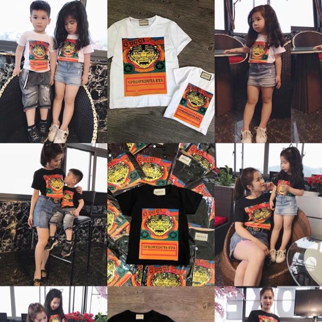 Áo Phông Cotton Cho Mẹ Và Bé