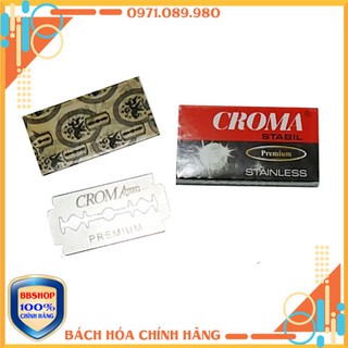 Hộp 10 lưỡi dao cạo CROMA Premium (Đức)