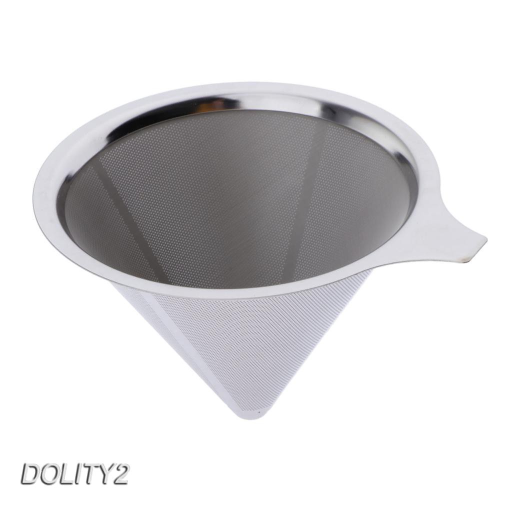 1 Bộ Lọc Cà Phê Hình Nón Bằng Thép Không Gỉ Tái Sử Dụng Được 12.5cm A