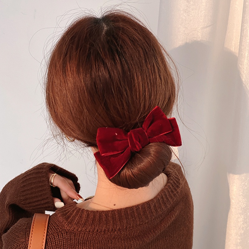 Kẹp tóc đính ngọc trai giả phong cách Hàn Quốc thời trang xinh xắn cho nữ