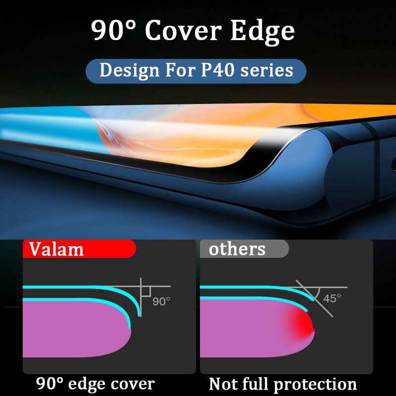 Kính Cường Lực kèm keo UV dành cho Huawei Mate 40 30 20 Pro P40 P30 P20 Pro pro+