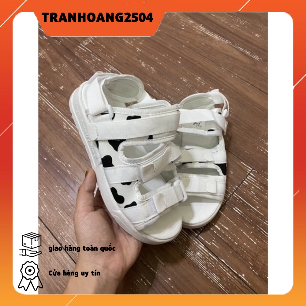 Dép sandal 3 quai HÀN QUỐC BÒ SỮA CÓ SẴN