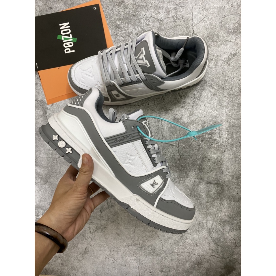 GIÀY LV TRAINER GREY XÁM FULL BOX CAO CẤP