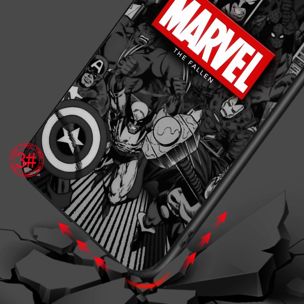 Ốp điện thoại tpu silicon mềm in hình Marvel 53GUY thích hợp cho iPhone 6 6S 7 8 Plus X XS XR 11 Pro Max