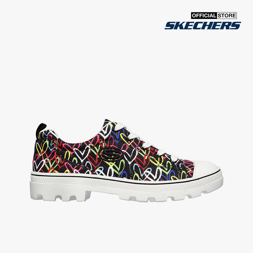 SKECHERS Giày sneaker nữ SkechersJGoldcrown Roadies Hashtag Love 155505-BKMT