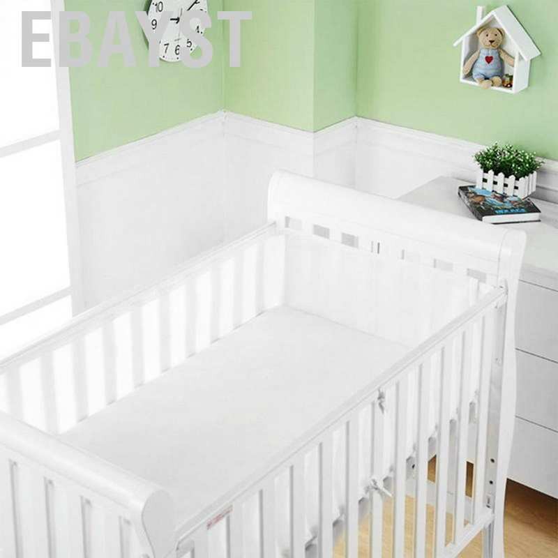 Set 2 tấm lưới mini thoáng khí chống bẩn song chắn cũi em bé x 27cm