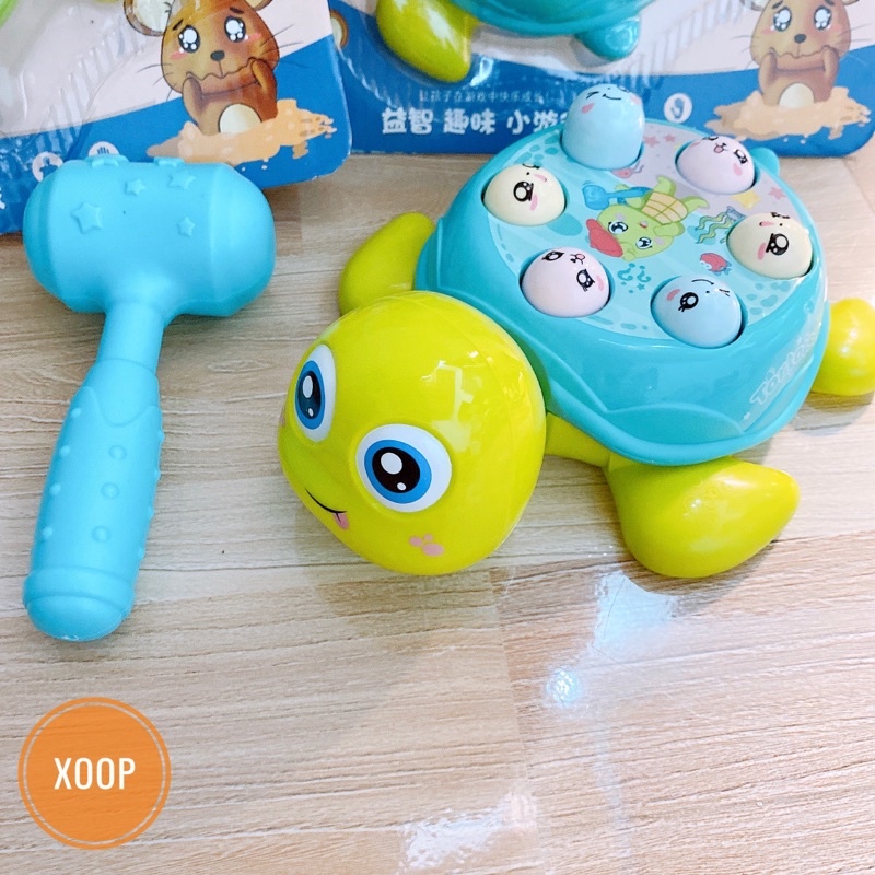 Đồ chơi rùa đập chuột cực vui nhộn rèn luyện phản xạ và vận động cho bé