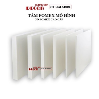 Tấm bìa fomex trắng các loại kích thước làm mô hình trang trí xinh đẹp