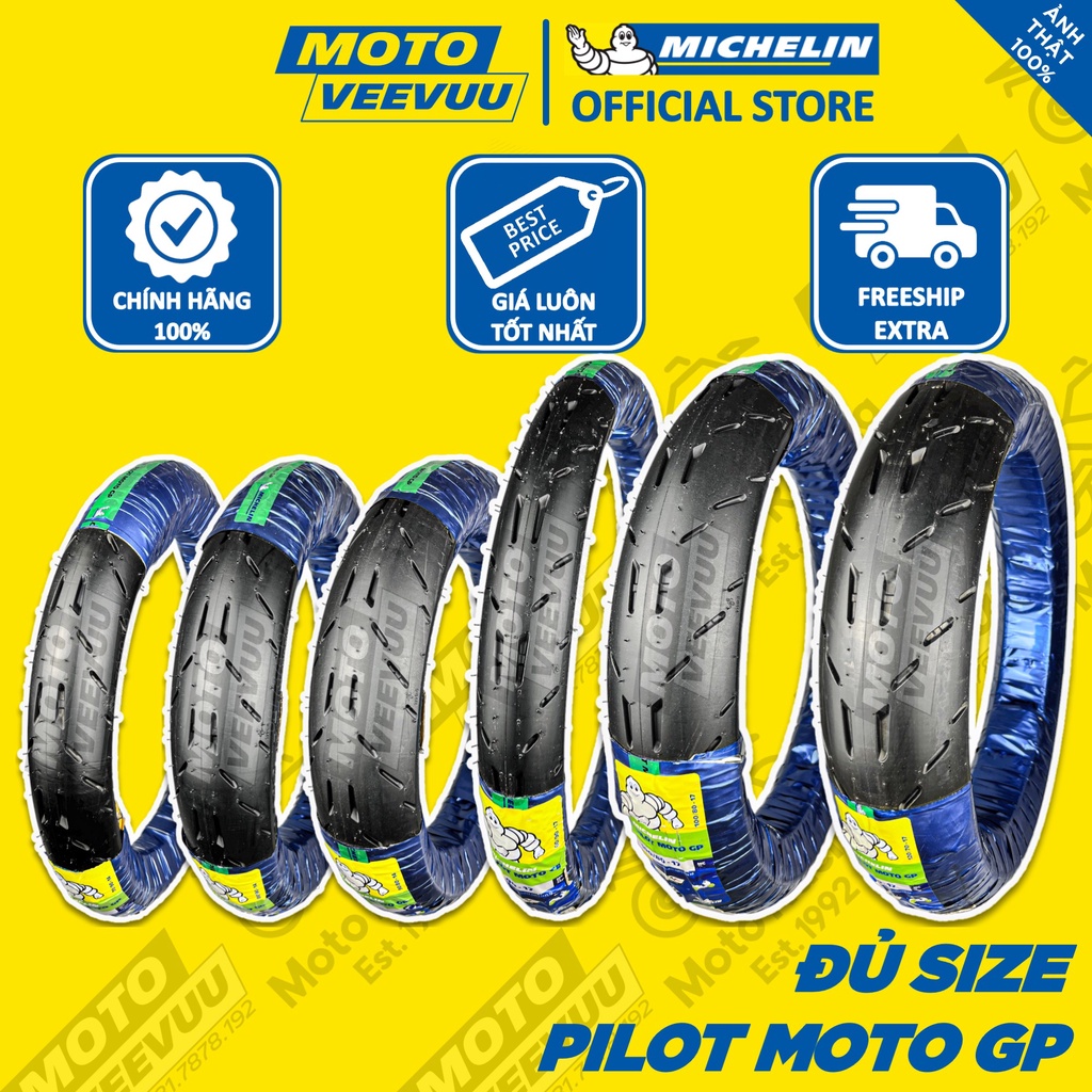 Vỏ lốp MICHELIN Pilot Moto GP xe máy đủ size 60 70 80 90 100 120 14 17