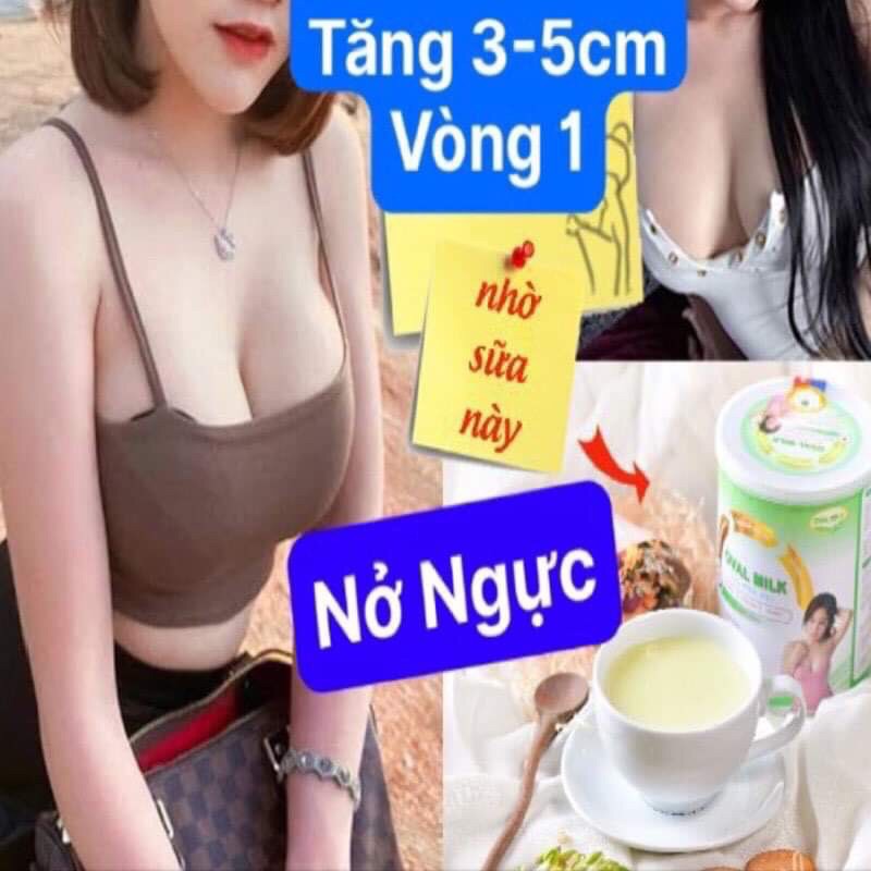 Tăng Vòng 1 Lên 5-7cm Oval Milk Nở Ngực Căng Tràn Săn Chắc Cân bằng nội tiết tố