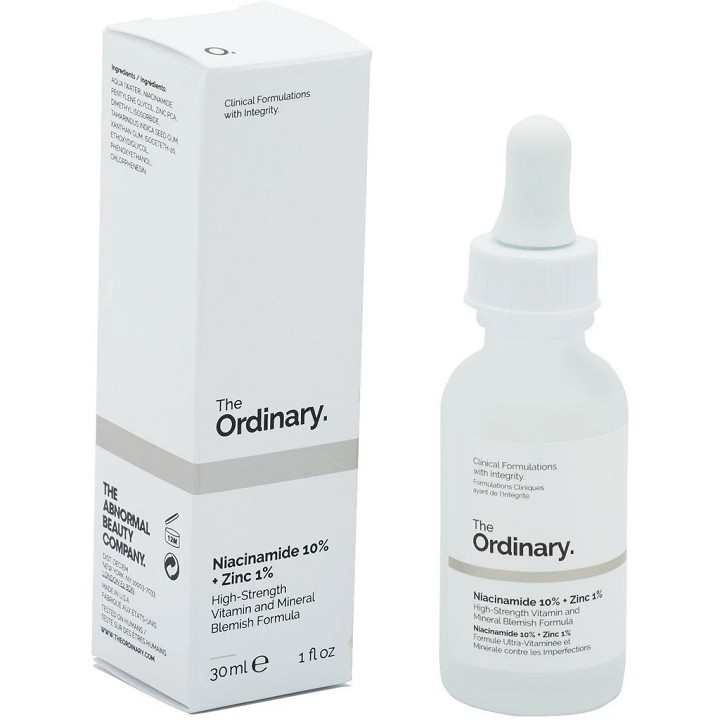 Serum Ordinary Niacinamide 10 Zinc 1 giúp sáng da mờ thâm mụn bill Sephora