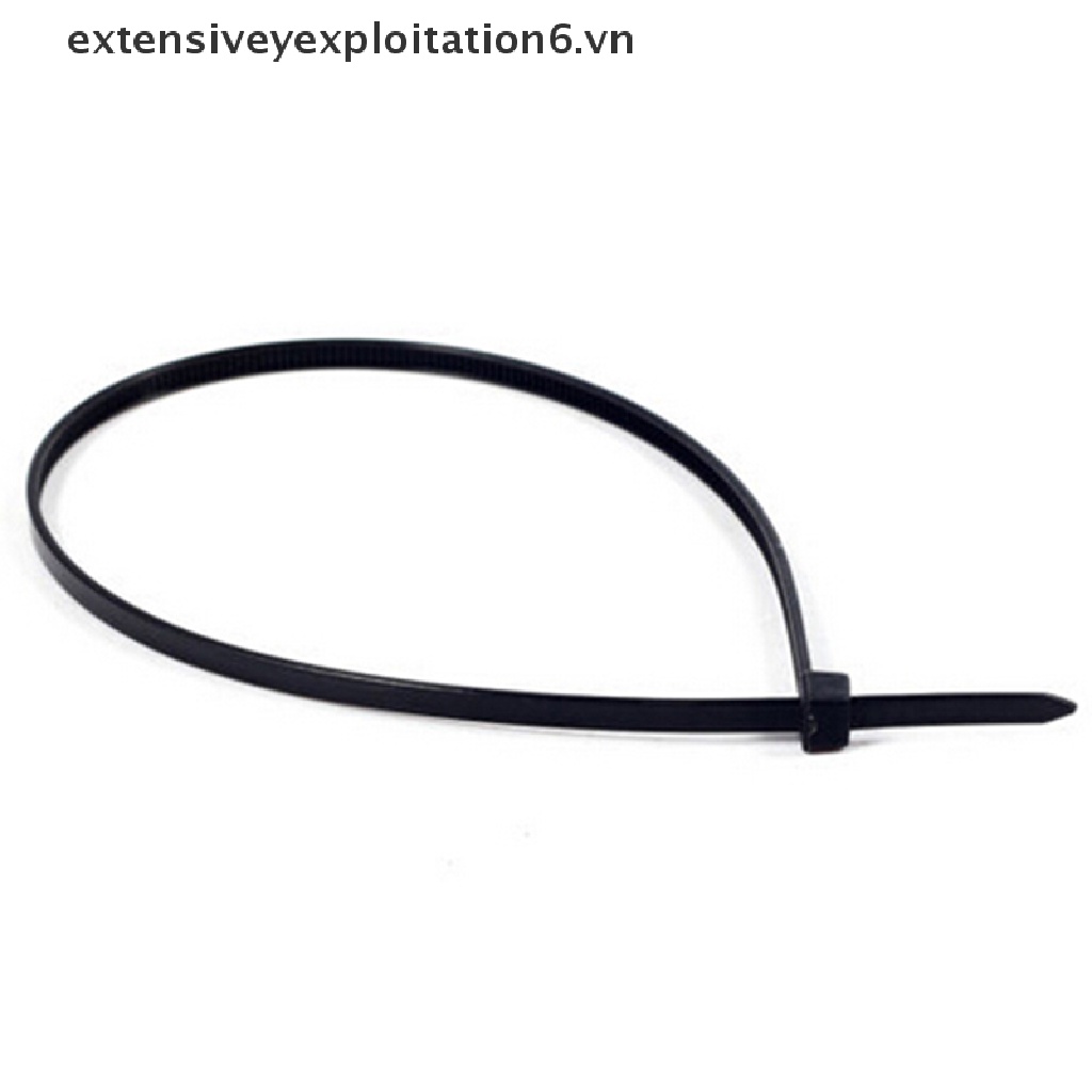 100 dây rút buộc cáp bằng nhựa nylon 10cm màu đen tự khóa
