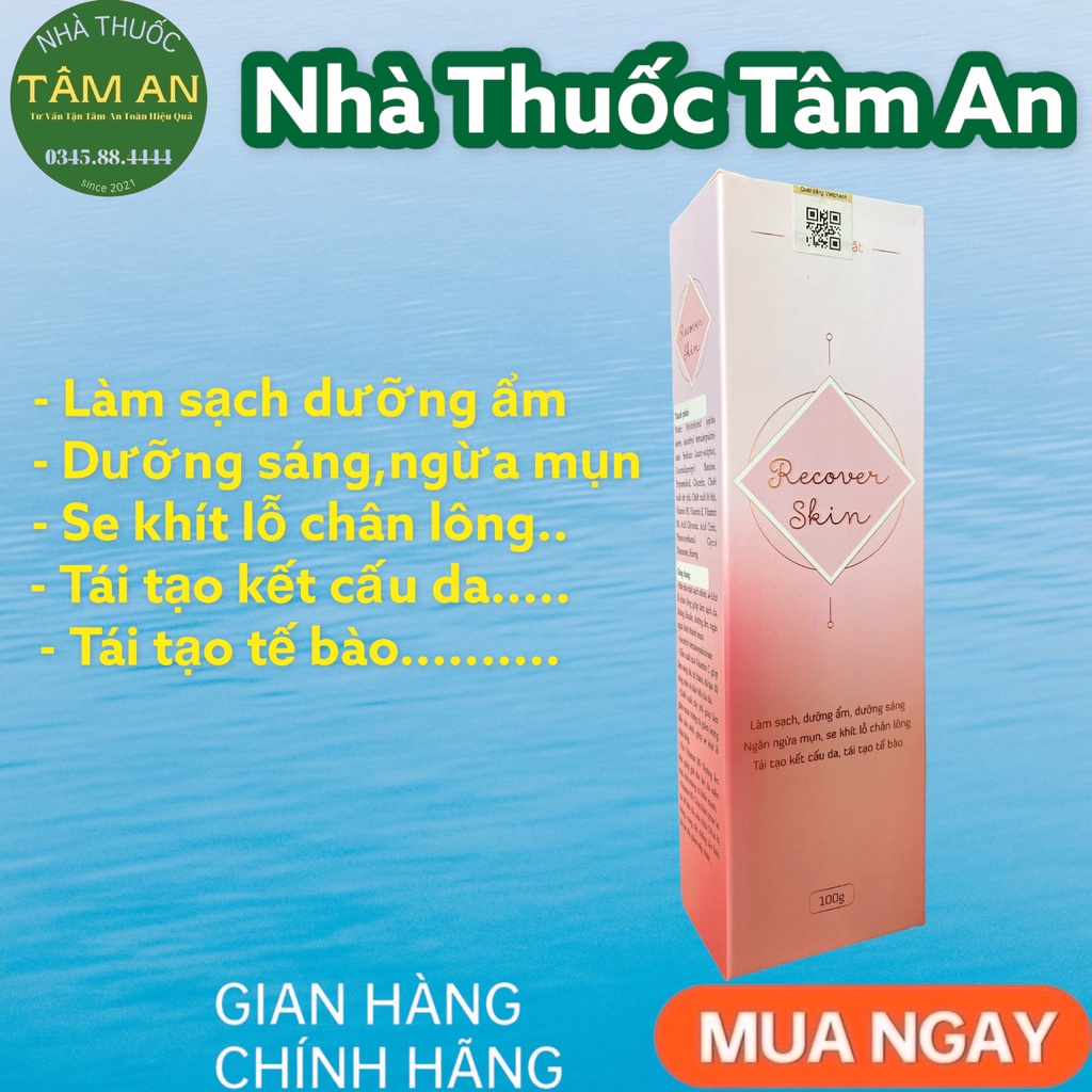 Sữa rửa mặt Recover Skin 100mg