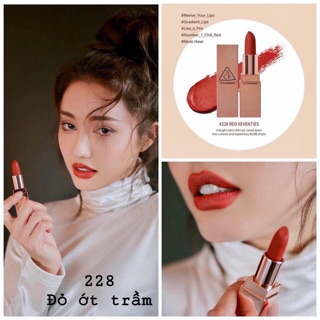 SON 3CE VỎ VÀNG MATTLE LIP COLOR