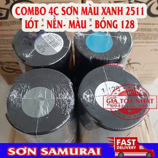 [COMBO 4 BƯỚC] SƠN SAMURAI XANH ĐẦM PHÁ 2511 SIÊU ĐẸP