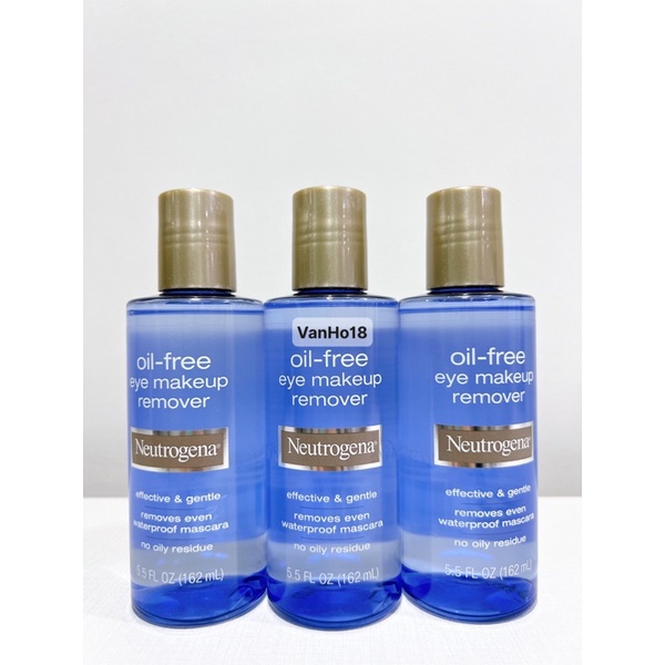 Tẩy trang mắt môi Neutrogena Oil-Free Eye Makeup Remover 162ml