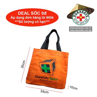 Túi xách Shopping Bag chất liệu Kaki Bố Dày Cao Cấp thương hiệu Durasafe Singapore