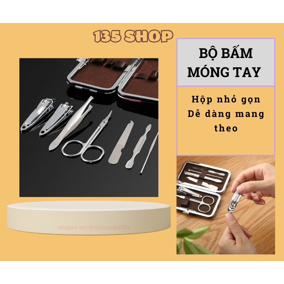 Bộ bấm cắt móng tay chân đa năng 7 món bằng thép inox không gỉ