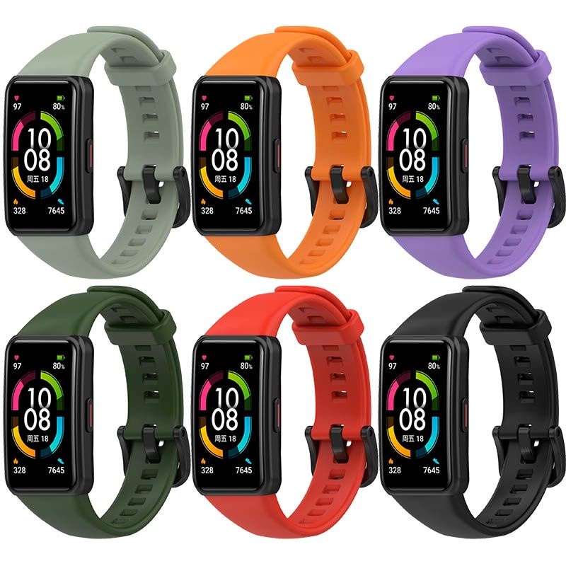 Huawei Band 6 - Dây đeo silicon đơn sắc dành cho Huawei