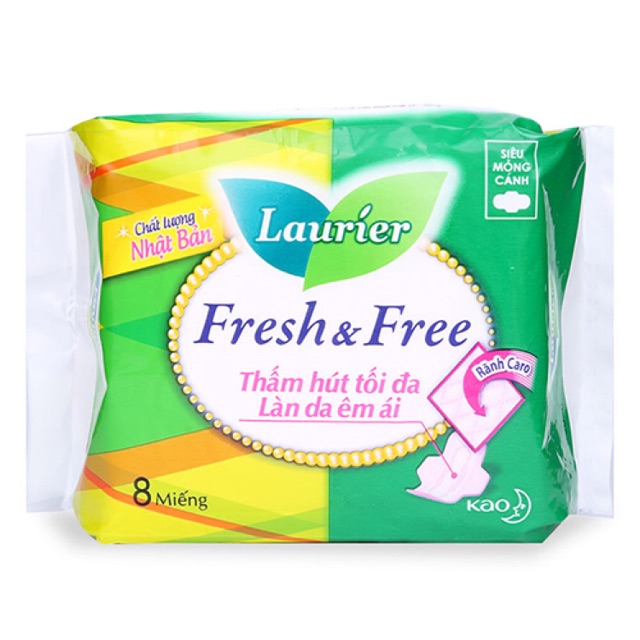 Băng vệ sinh laurier fresh & free