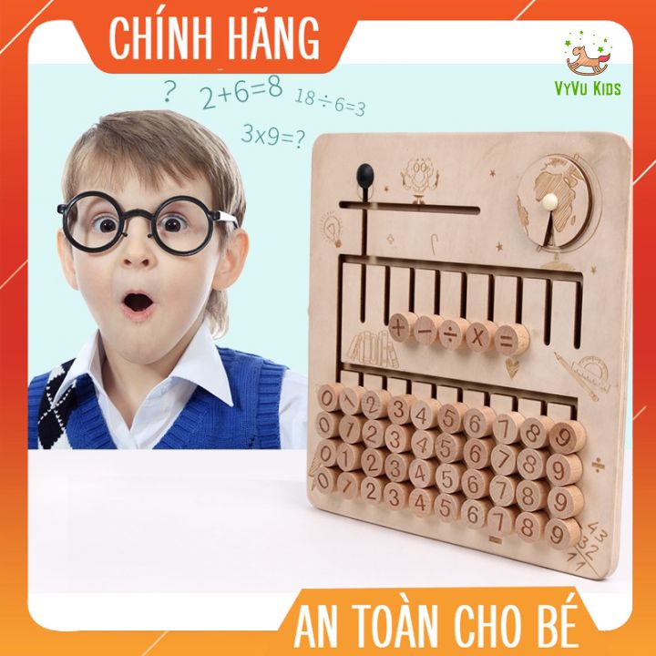 Bảng gỗ mê cung học số phép tính♥️ CHÍNH HÃNG♥️ ĐỒ CHƠI GIÁO DỤC♥️ giúp bé tăng tư duy logic