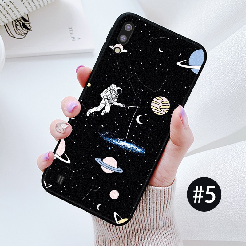 Ốp Điện SAMSUNG A24 A14 A34 A54 A11 M11 A51 A30 A20 A71 A70S A70 4g 5g thoại mềm họa tiết bầu trời sao mặt nhám cho