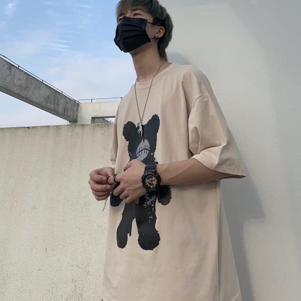 Áo Thun 3158 Gấu Cam Nhỏ PEONYB Unisex [FREESHIP]  Phông form rộng tay lỡ oversize vintage hàn quốc cá tính Ulzzang