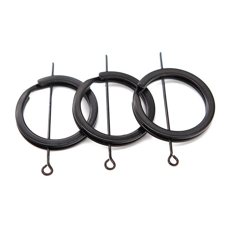Set 12 Vòng Khóa Điện Phân Bằng Kim Loại Màu Đen Làm Trang Sức DIY