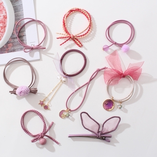 Set 9 dây buộc tóc xinh xắn dành cho nữ